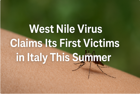 El virus del Nilo Occidental cobra sus primeras víctimas en Italia este verano